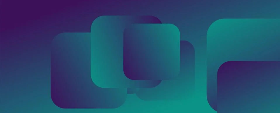 Square shapes composition geometric abstract background. 3D shadow effects and Illustrazione stock
