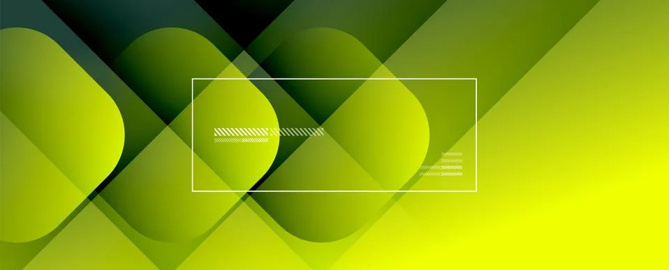 Square shapes composition geometric abstract background. 3D shadow effects and 库存插图
