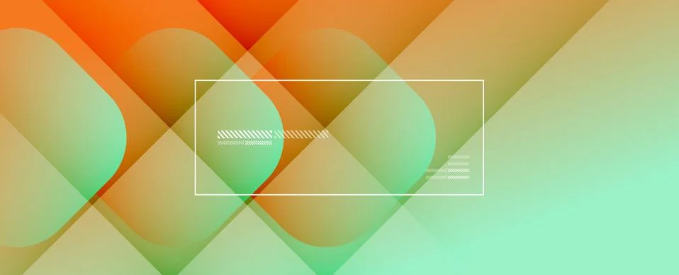 Square shapes composition geometric abstract background. 3D shadow effects and Stock Illustration