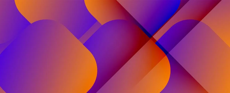 Square shapes composition geometric abstract background. 3D shadow effects and Stock Illustration