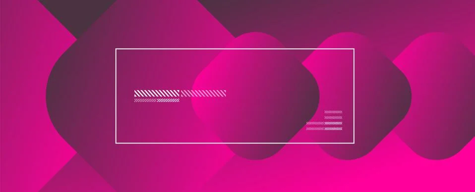 Square shapes composition geometric abstract background. 3D shadow effects and Illustrazione stock