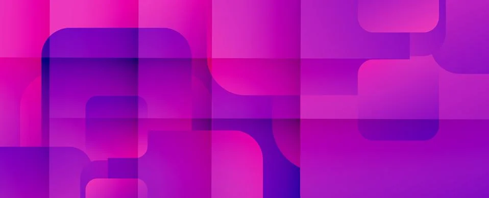 Square shapes composition geometric abstract background. 3D shadow effects and Illustrazione stock