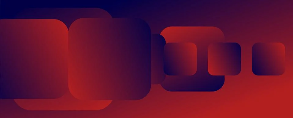 Square shapes composition geometric abstract background. 3D shadow effects and 库存插图