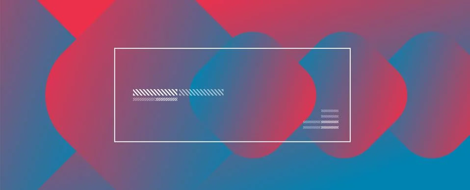 Square shapes composition geometric abstract background. 3D shadow effects and Illustrazione stock