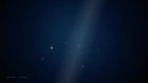 Square Shapes Motion Loop - Corporate Tech Dark Blue Backdrop 库存影片 344031241