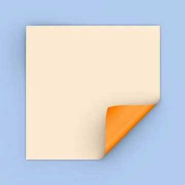 Square sheet of paper Stockillustratie