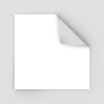 Square sheet of paper Stockillustratie