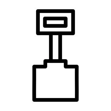 Square-shovel Stock Illustration