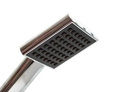 Square shower head on a white background Stock Photos