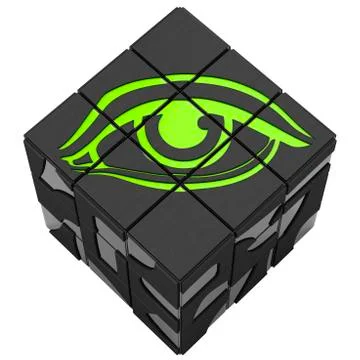 Square sign eye Stock Illustration