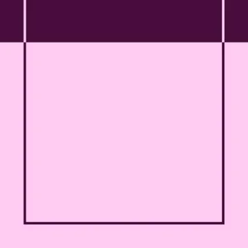 Square simple frame in flat style with place for text and photo. Vector Stock Illustration