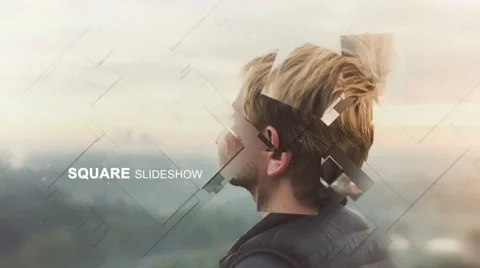 Square Slideshow  After Effects	Stock