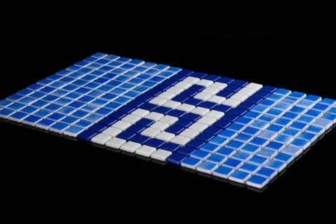 Square small tile Stock Photos