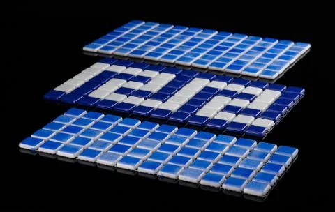 Square small tile Stock Photos