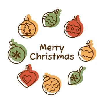 Square social post template for social networks for winter holidays. Christma Stock Illustration