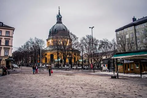 Square in Sodermalm Stock Photos