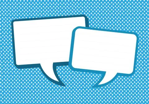 Square speech bubbles Stock Illustration