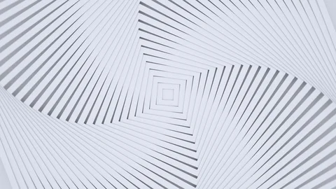 Square spiral twisted shapes, rotating rectangles, loop geometric background Video stock 129640281