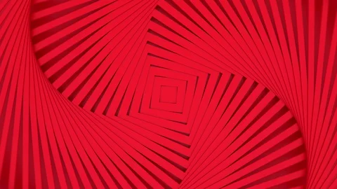 Square spiral twisted shapes, rotating rectangles, loop geometric background Stock Footage 129640313