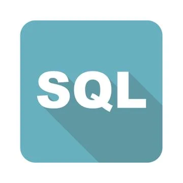 Square SQL icon Stock Illustration