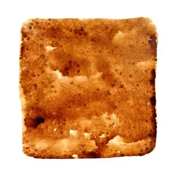 Square stain of coffee Stock Photos