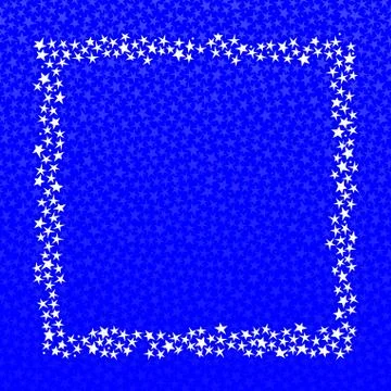 Square star frame Stock Illustration
