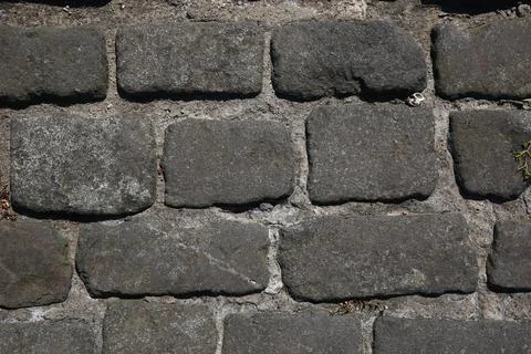 Square Stone Pavement Texture Close Up Stock Photos