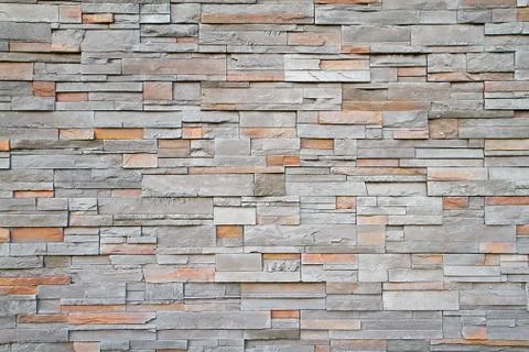 Square stone wall far Stock Photos