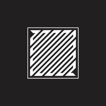 Square stripes infinity line geometric logo vector 스톡 일러스트
