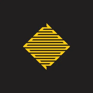 Square stripes infinity line geometric logo vector 스톡 일러스트
