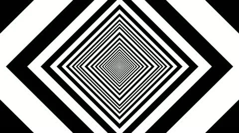 Square stripes tunnel Stock Footage 12671736