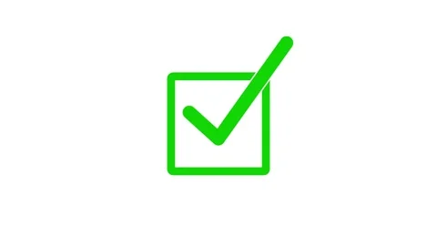 Square Stroke Checkbox Symbol Animation Simple Design, Simple Stroke Square.. Stock Footage 308090136