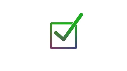 Square Stroke Checkbox Symbol Animation Simple Design, Simple Stroke Square.. Stock Footage 308090141