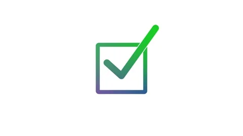 Square Stroke Checkbox Symbol Animation Simple Design, Simple Stroke Square.. Stock Footage 308090147