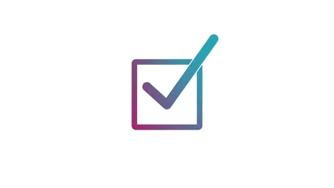 Square Stroke Checkbox Symbol Animation Simple Design, Simple Stroke Square.. Stock Footage 308090152