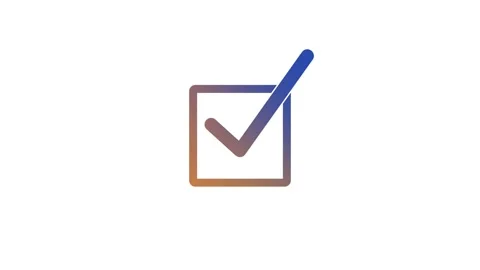 Square Stroke Checkbox Symbol Animation Simple Design, Simple Stroke Square.. Stock Footage 308090174