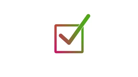 Square Stroke Checkbox Symbol Animation Simple Design, Simple Stroke Square.. Stock Footage 308090183