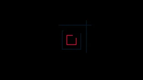Square Stroke Shape animate symbols in composition and explosion Stock Footage 296408509