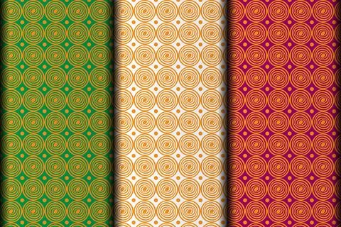 Square style vector eps seamless pattern design. Stock Illustration