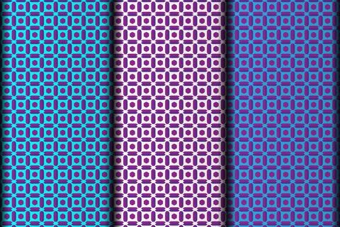 Square style vector eps seamless pattern design. Illustrazione stock
