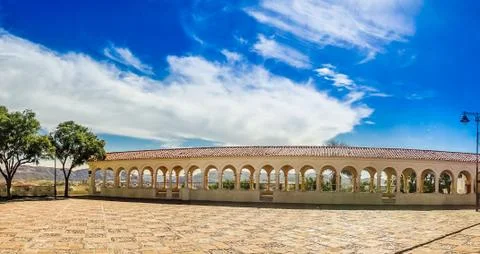 Square in Sucre by Monastery de La Recoleta in Bolivia Stock Photos