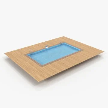 Square Swimming Pool 3D Model