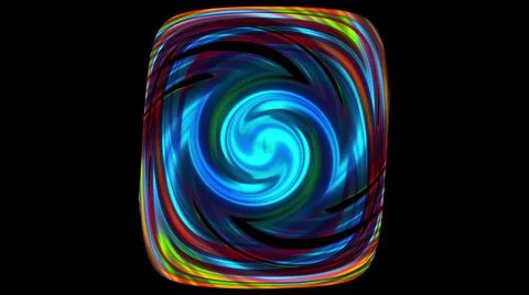 Square swirl of abstract whirlpool Stock Illustration