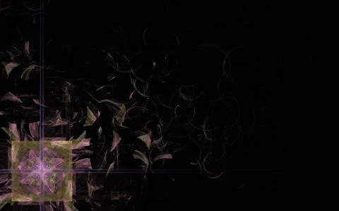 Square symbol in the lower left corner Illustrazione stock