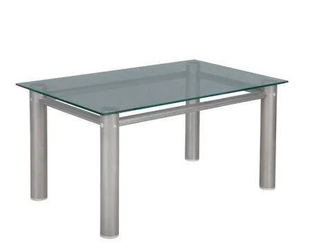 Square table with a glass table-top Stock Photos