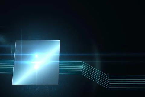 Square on technical background 스톡 일러스트