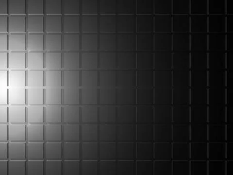 Square technological relief pattern on the wall Stock Illustration