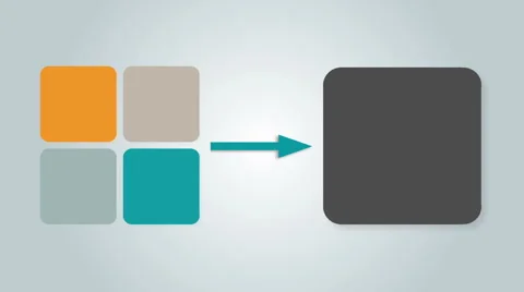 Square text box diagram for presentation.box 4 Stock Footage 59182257