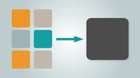 Square text box diagram for presentation.box 6 Stock Footage 59182275