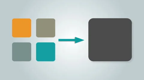 Square text box diagram for presentation.box 4 Stock Footage 59193117